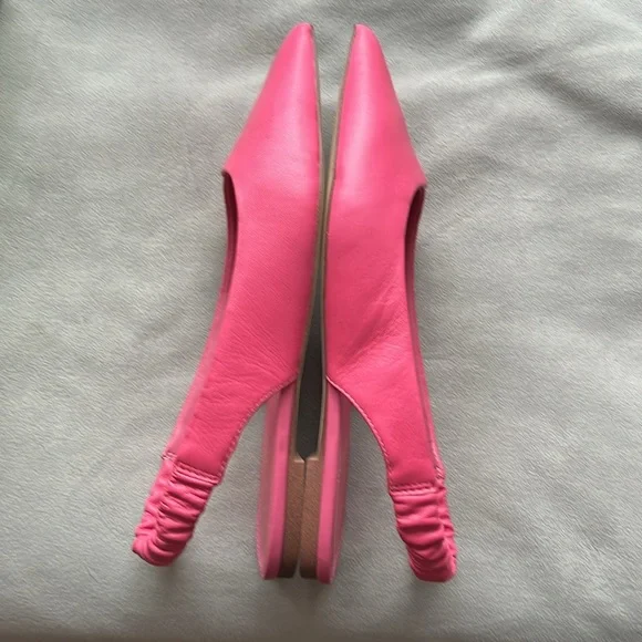 NWB Sam Edelman Whitney Pointed Toe Flat Size 8 M (Rose Leather) - Picture 7 of 11